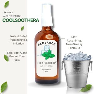 Home axovance coolsoothera™ anti itch spray – organic & natural relief (40ml)